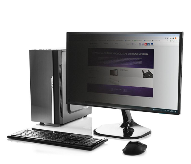 Qoltec Filtr prywatyzujący 24" | 16:9 - 1243542 - zdjęcie 2